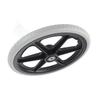 Wheelchair Wheel 14in Manual Wheelchairs Rear Replacement Black Solid Polyurethane Foam Tire