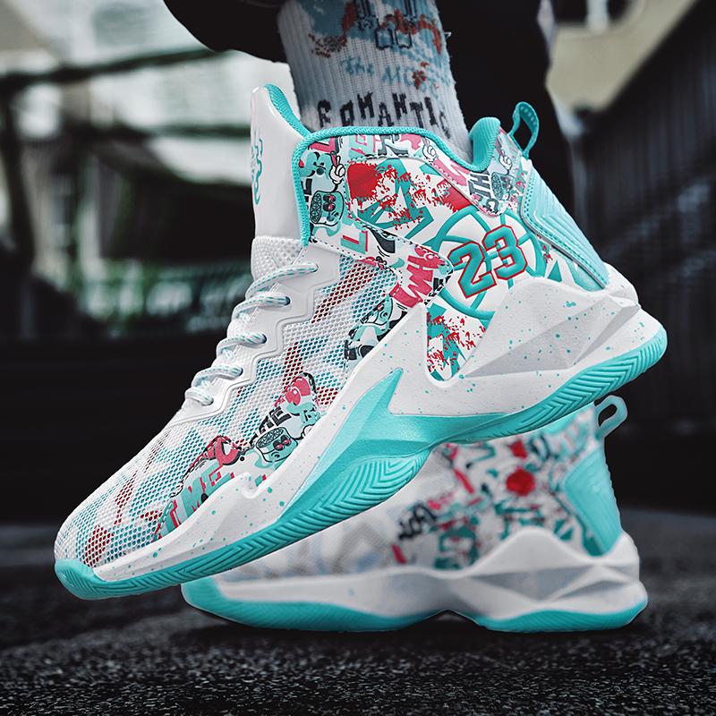 Basketball Shoes Professional Men Athletic Cushioned Training Sports Shoes High-Quality Sneaker Unisex Wearable Basketball Boots