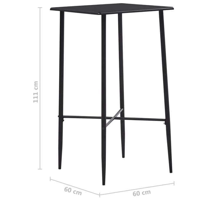 VidaXL Ensemble de Bar 5 pcs Mobilier de Bistrot Table et Chaises de Pub Meubles de Comptoir Restaurant Cuisine Maison 279956