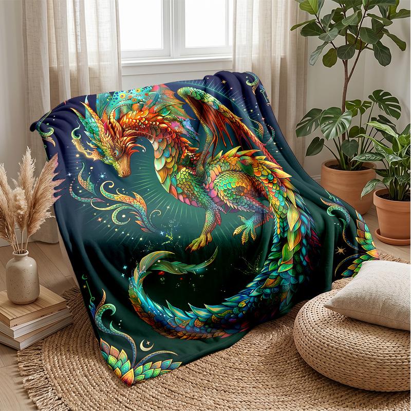 Electric Dinosaur Storm 1 Theme Blanket Lightweight Warm Flannel Blanket Decorative Throw Blanket for Home Decoration