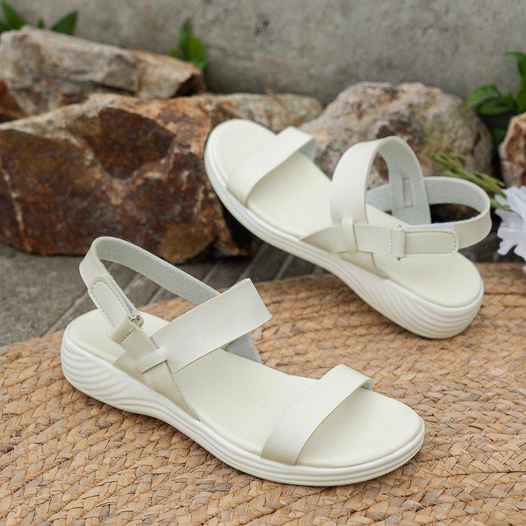 

Повседневные однотонные сандалии для душа с круглым носком женские нескользящие сандалии с эффектом памяти оливковые сандалии для женщин размер 8 43 белый