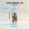 1PC Motocross Dirt Bike Rider Print 750ml Color Plastic Sports Water Bottle Leakproof Flip Straw Lid Suitable for Sports Office Home Use