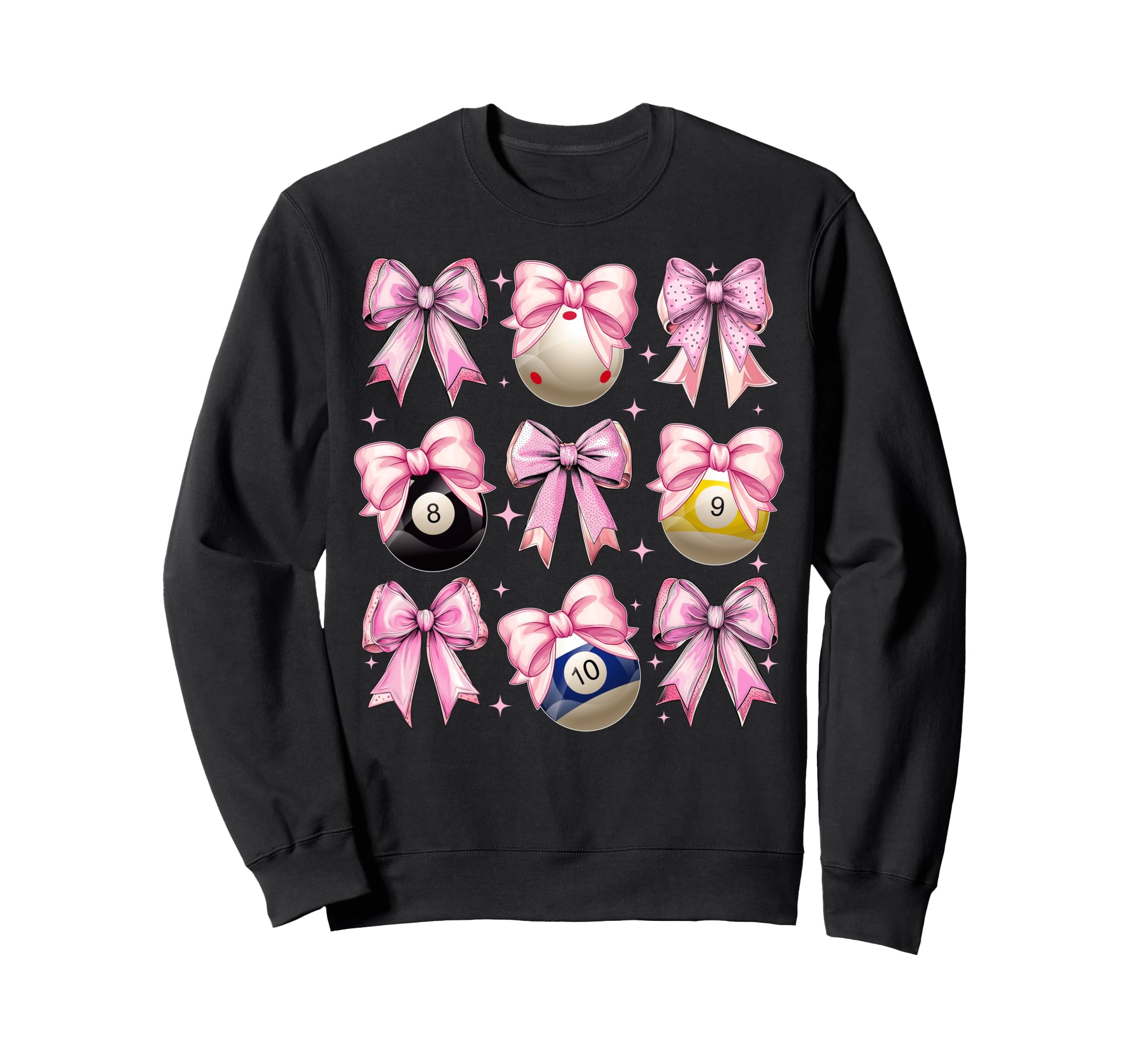

Coquette Bow Billiard Pool Ball Girl Mom Pink Day Sweatshirt Mother s