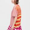 Uniqlo x MARNI Border Crewneck T-Shirt (Asia Sizing) Red Unisex Streetwear 449634-15