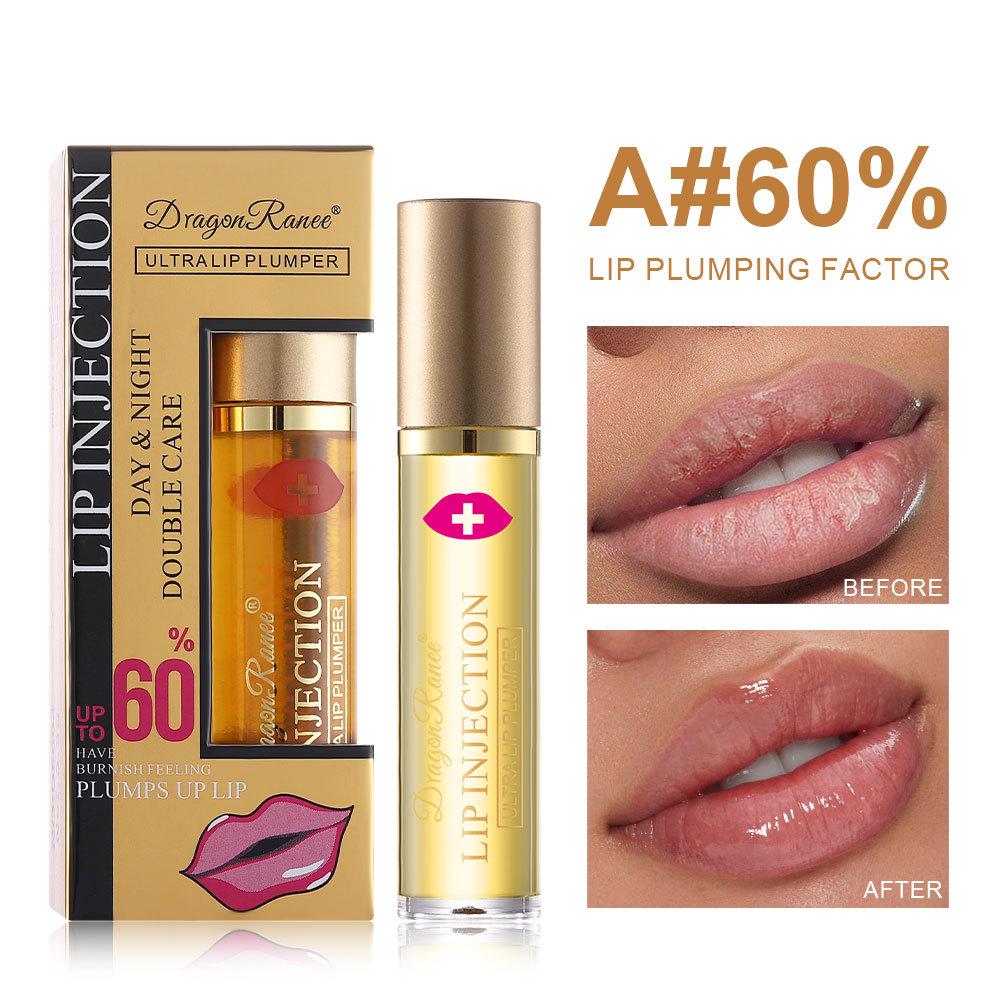 DragonRanee Ginger Pepper Lip Plumper: Rich Moisturizing Lip Care Oil Essence