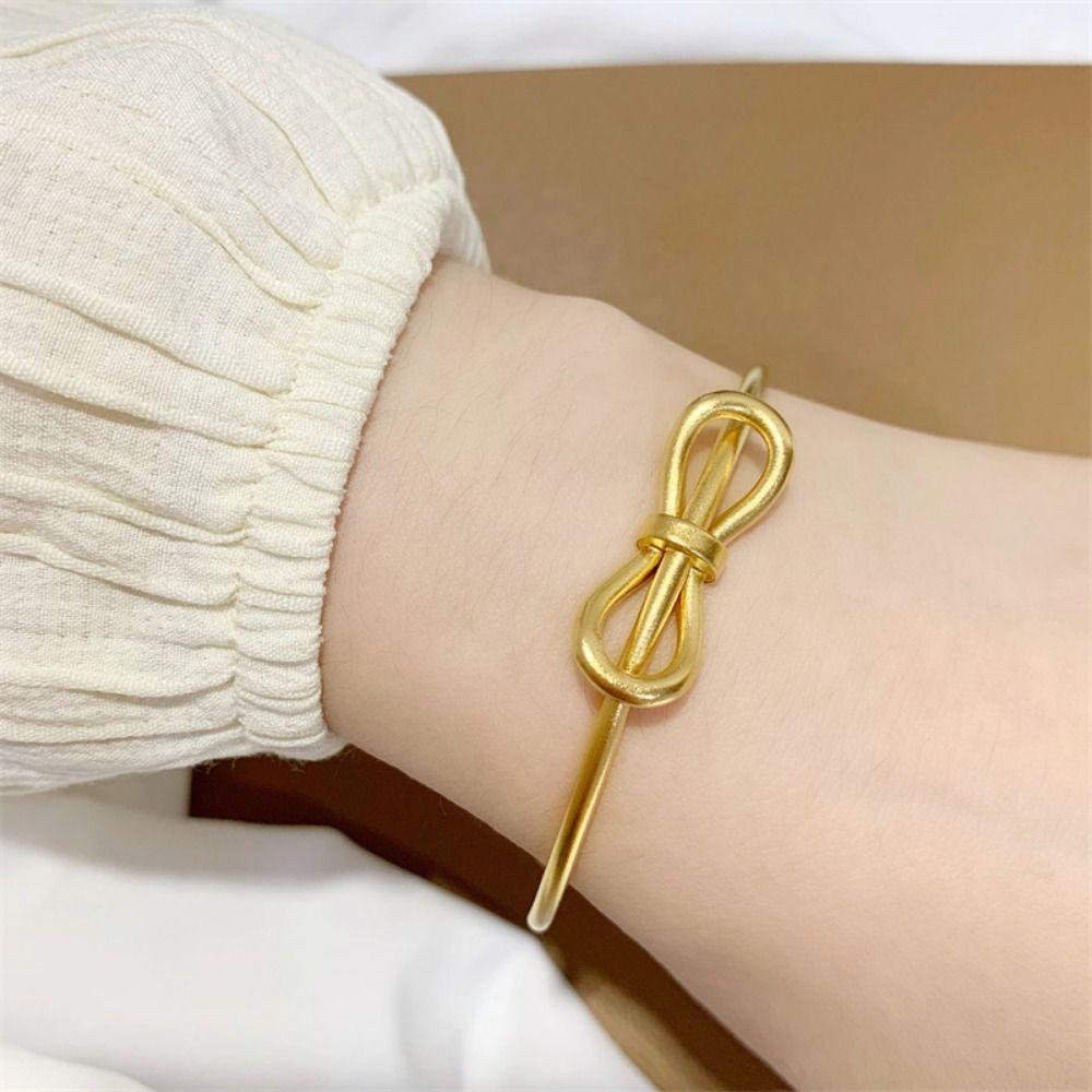 Waterproof Bowknot Bracelets Sweet Bow Design Bracelet Jewelry Handmade Bow Cuff Bangle  Gifts