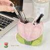 Ceramic Flower Makeup Brush Storage Bucket Pen Container Ceramic Tulip Pen Holder  Girl Gift