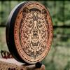 Shaman Drum With Drum Stick Sound Healer Siberian Shaman Alchemical Moon Drum for Spiritual Music, Reflection Meditation