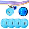 Set 4 buc Roată Skateboard PU Elasticitate Ridicată 52mm Profesional Anti-Alunecare Fără Zgomot(albastru )