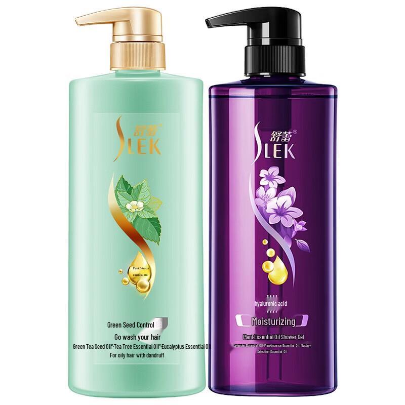 Slek Green Tea Seed Shampoo & Shower Gel Set