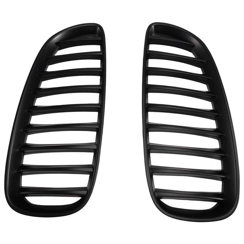 Front Hood Grille Front Hood Grille For BMW Kidney Racing Grille 51137181548 51137181547 Matte Black Dumb Black