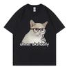 Um Actually Funny Nerd Cat Meme Tshirt High Street Fashion Trend Short Sleeve Tshirts Mens Women Casual Loose Cotton T Shirts