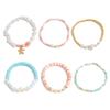 Bohemian Colorful Starfish Beaded Stackable Multilayered Bracelet Ocean Theme Jewelry For Women Girls Gift