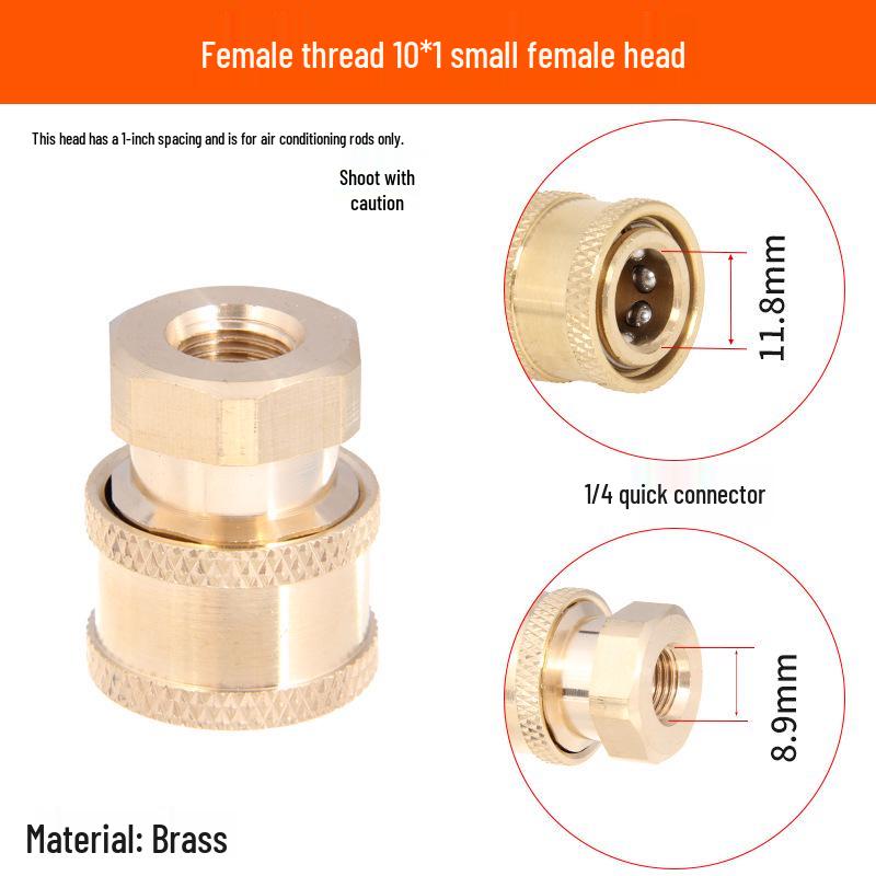 2-Point Brass Quick Connect High-Pressure Water Gun Hose for Car Washing and Cleaning 380.
