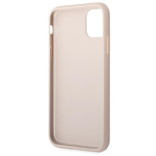 Guess Guhcn61G4Gfpi Iphone 11 / Xr 6,1Różowy/Pink Hard Case 4G Metal Gold Logo
