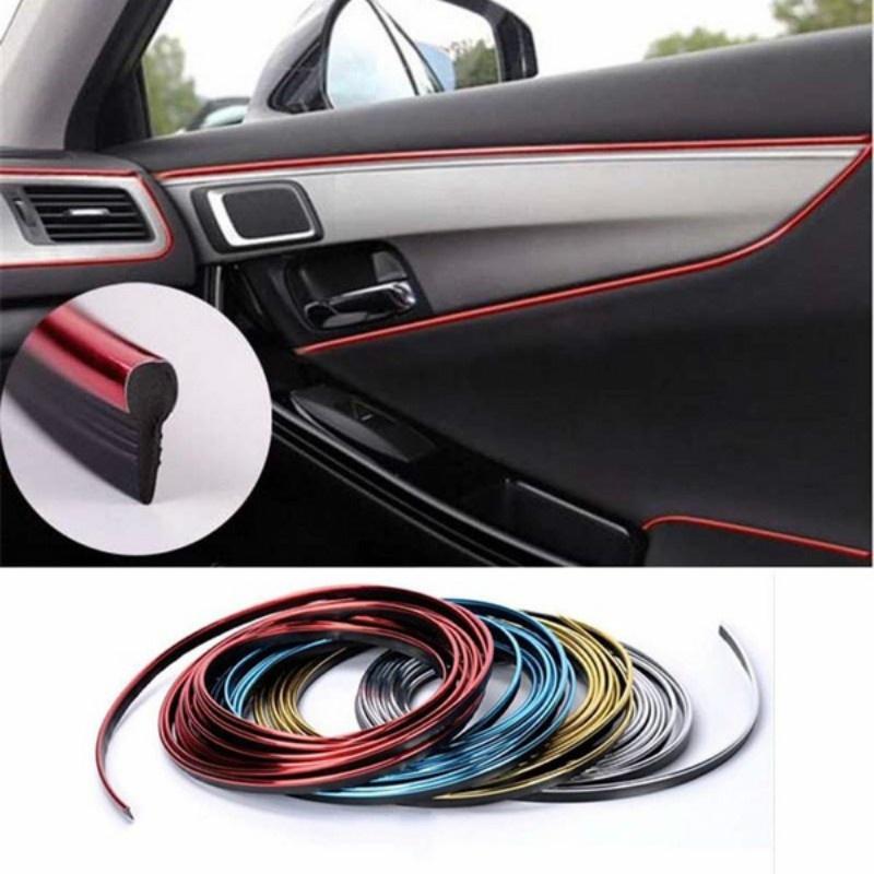 Tiras adhesivas de 3 M para decoración Interior de coche, moldura, línea de puerta, Panel de ventilación de aire