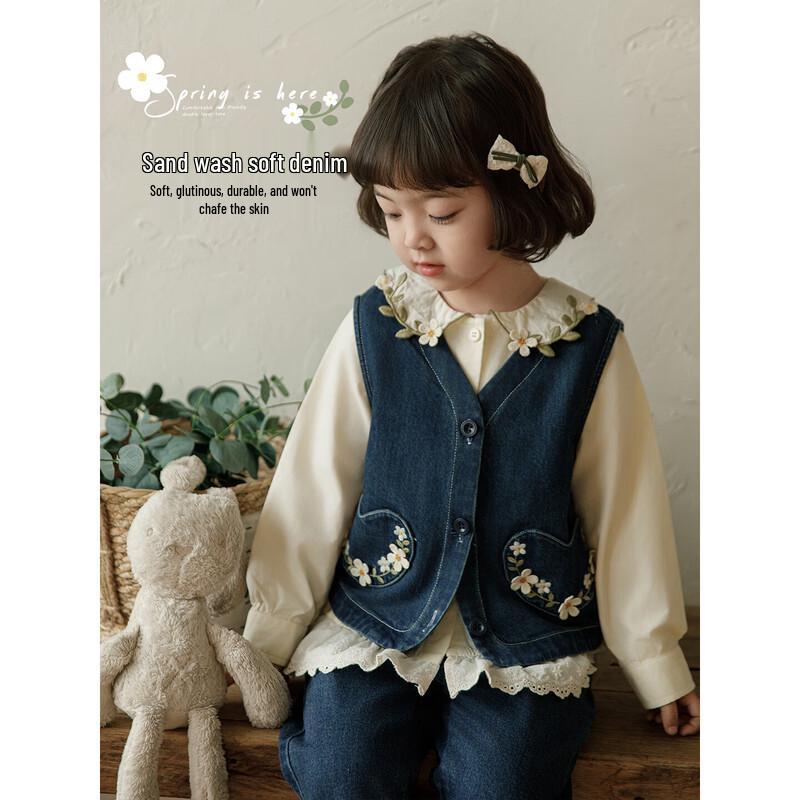 Girls  Daisy Denim Outfit Set 160