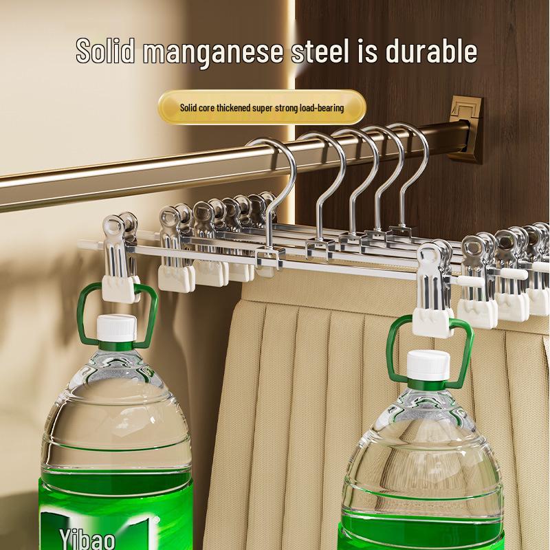 Strong No-Mark Trouser and Skirt Hanger Clips for Drying and Storage