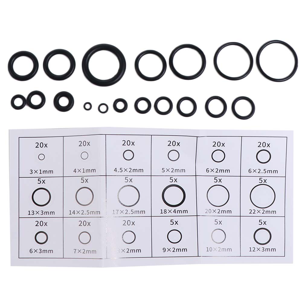 225Pcs Elasticity O-Ring Sealing Kit High Pressure Sealing Elastic Band  Automobile Plumbing