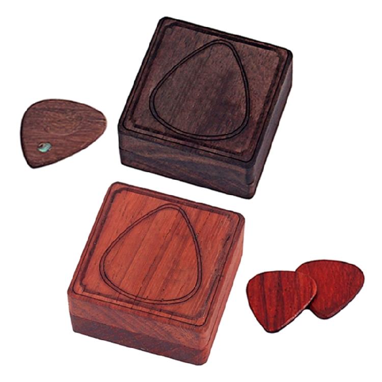 Guitar Pick Box Wooden Guitar Plectrums Storage Box Guitar Plectrums Holder Gift