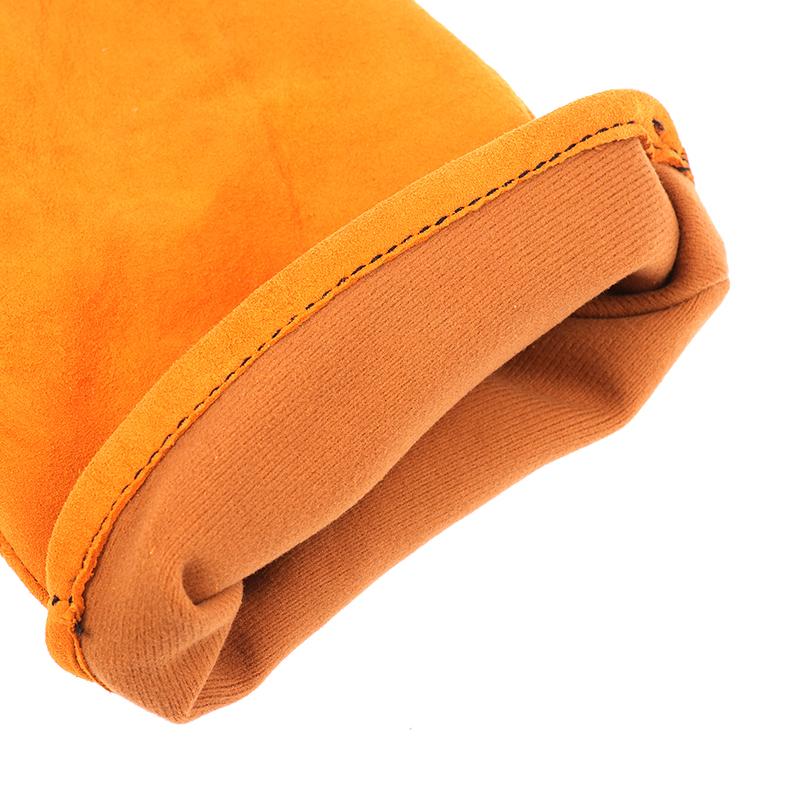1Pair Heat-Proof Metal Welding Protector Gloves Cowhide Flame-Retardant Welding Work Gloves Mechanic Gloves Tools