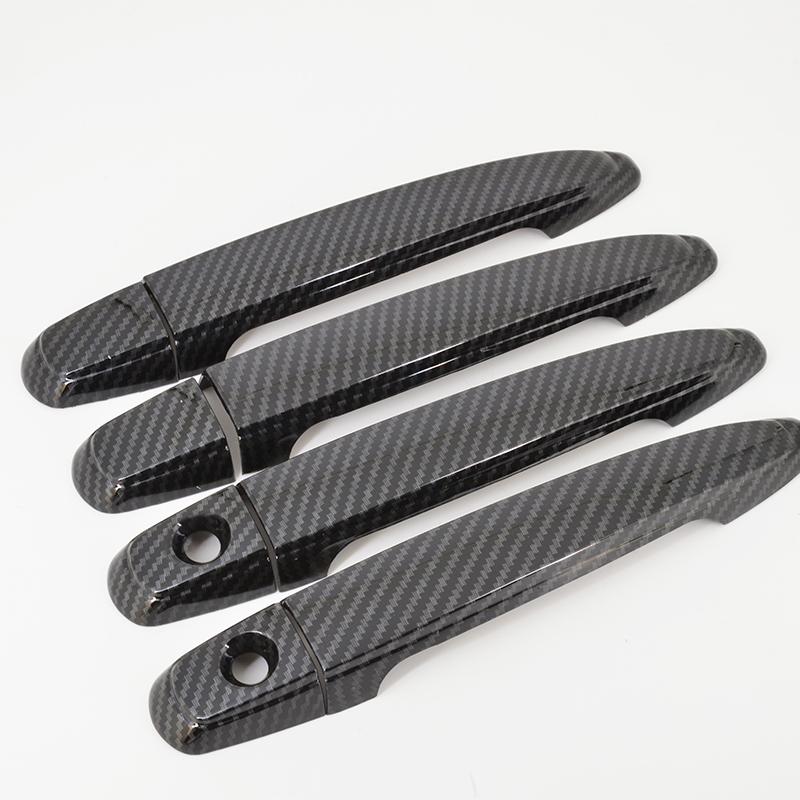 FOR Toyota Spade / Porte Carbon Fiber Pattern Car Door Handle Cover Trim 2008 2009 2010  2018