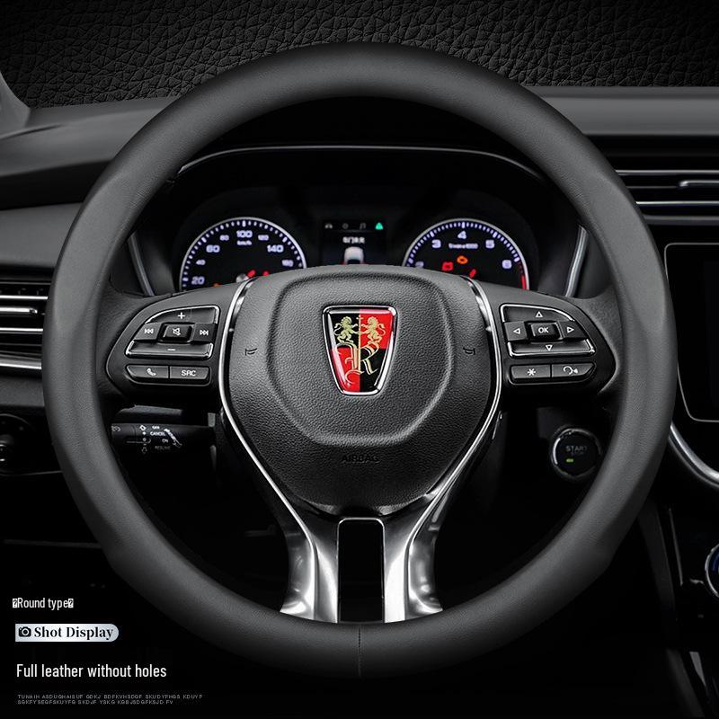 Genuine Leather Steering Wheel Cover for Roewe RX5/I5/I6/RX8/RX3/ei5/ei6350 New Energy