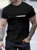 Men's Graphic Design Crew Neck T-shirt, Casual Comfy Tees For Summer, Men's Clothing Tops For Daily Gym Workout Running