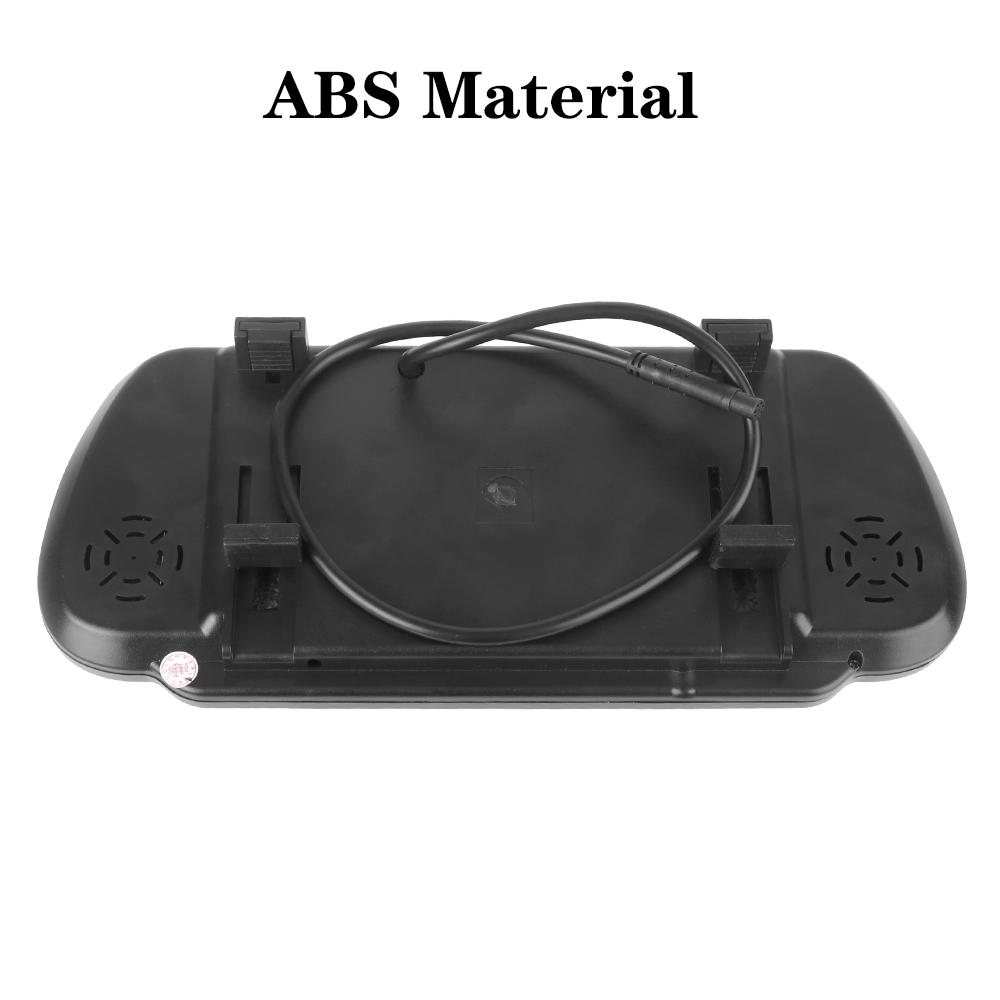 12V/24V Reverse Priority Auto Parking Assist HD Video Support LED Rearview Monitor Automotive Accessories 7 Inch Screen Car Rearview Mirror Display