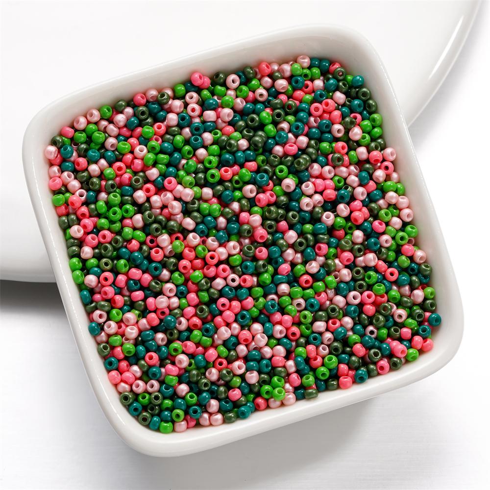 10g/Lot 2mm Mixed Color Glass Seed Beads Round Spacer Bead For DIY Earrings Bracelet Necklace Jewelry Making Accessories