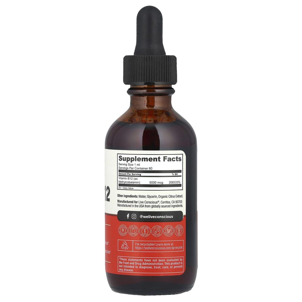 Vegan B12, Maximum Strength, 60Ml