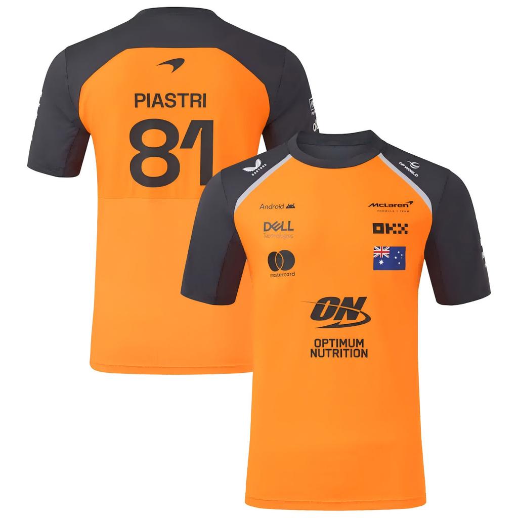 2026 Nuova tuta da moto da corsa F1 tuta da ciclismo, traspirante e ad asciugatura rapida T-shirt a maniche corte con scollo rotondo camicia da lavoro fuoristrada