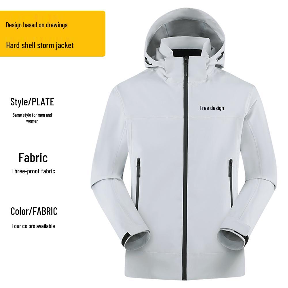 Waterproof Hard Shell Mountaineering Jacket for Climbing, Fishing, and Bird Watching S