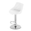 Kast Stool - White Eco-Leather/Chrome Base X 2