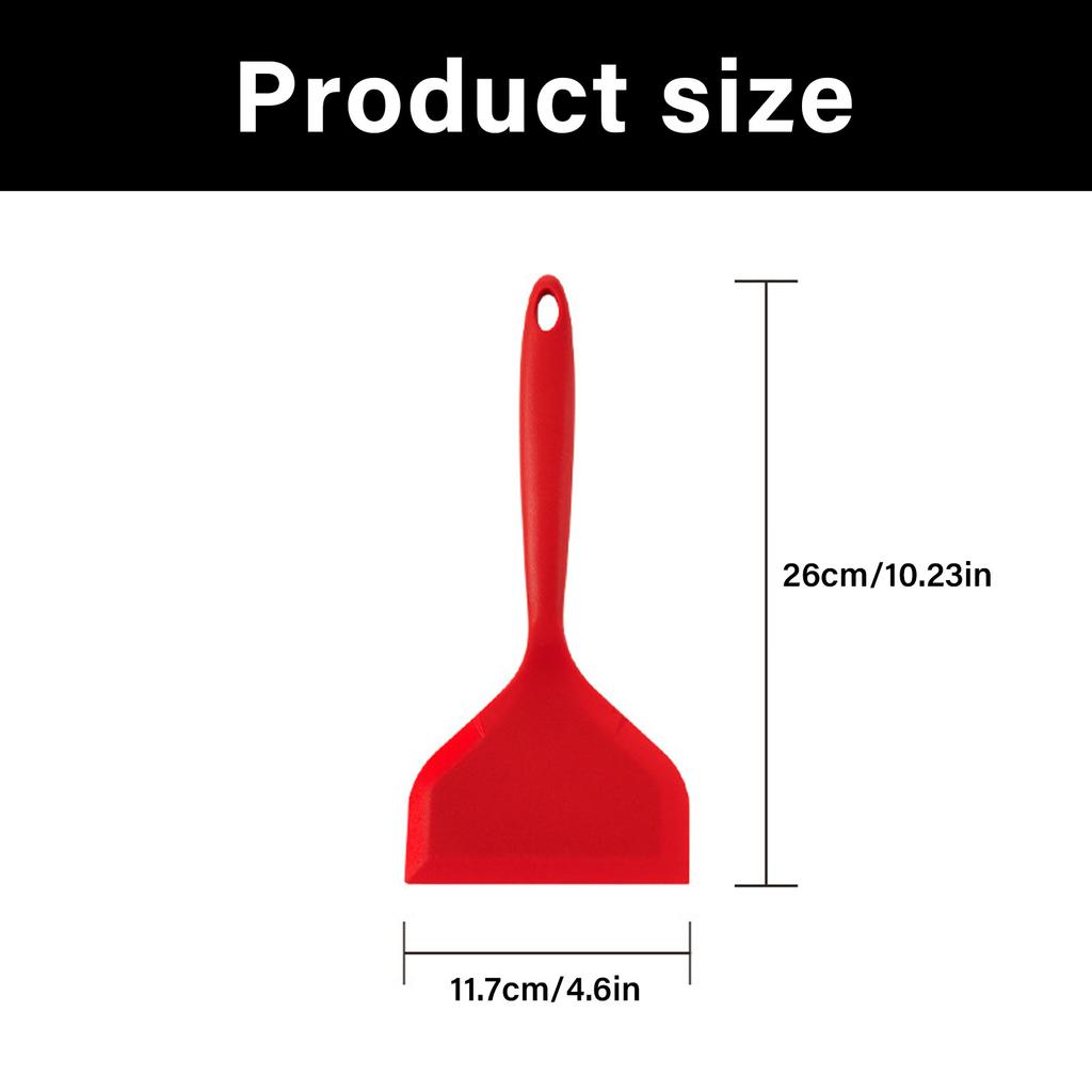 Food Grade Silicone Turner With Wide Mouth Perfect For Steak And Baking Utensils Heat Resistant Flipping Tool