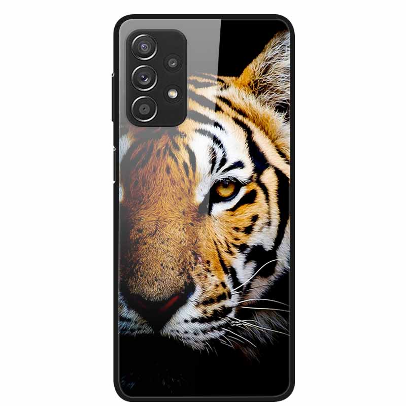 For Samsung A52 5G 4G Cases A52s 5G Tempered Glass Hard Back Cases For Samsung Galaxy A52 5G Phone Covers Funda A 52s 2022 A528B