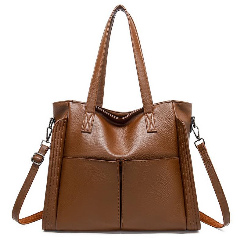 Stylish large-capacity women's new simple portable simple fashion shoulder messenger tote bag