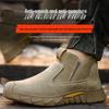 Chaussures de Soudure Anti-Écrasement à Embout Acier pour Homme - Légères, Respirantes, Anti-Odeurs, Résistantes à l'Usure, Semelle Souple et Anti-Perforation.
