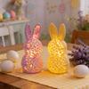 3D Printed Rabbit Lamp Hollow Bunny Night Light for Kid's Room Bedroom Nursery Easter Party Table Decoration