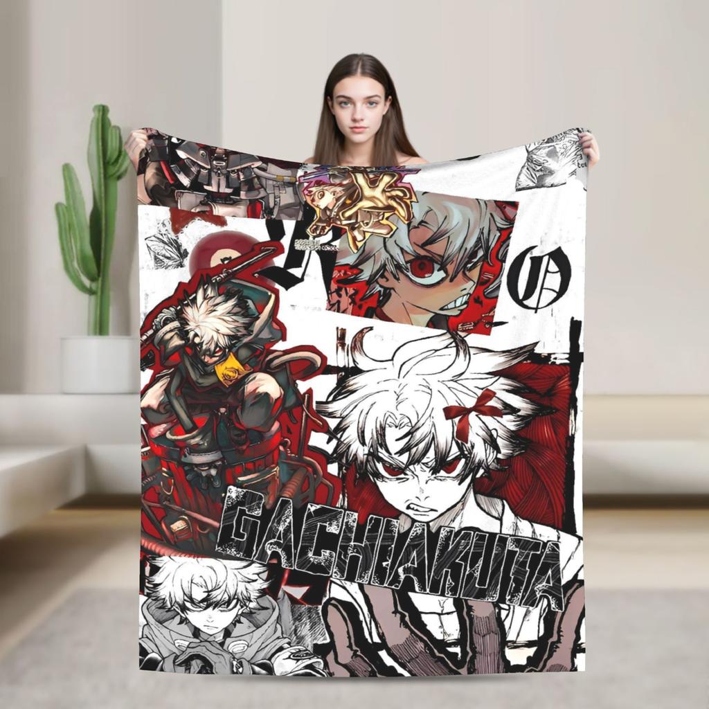 Gachiakuta Manga Rudo Decke Qualität Warm Weich Überwurfdecke Winter Flugzeugreise Wohnzimmer Lustige Tagesdecke