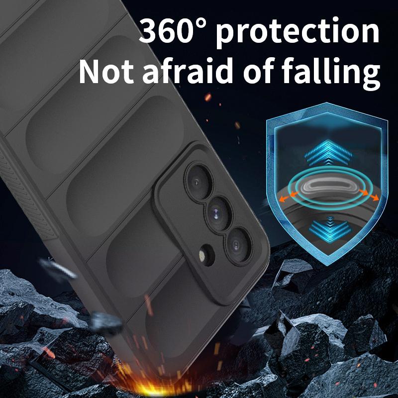 Pełne silikonowe etui na tył odporne na wstrząsy dla Samsung Galaxy A16 A26 A36 A56 A06 F16 M16 5G miękkie etui chroniące przed upadkami z ochroną aparatu