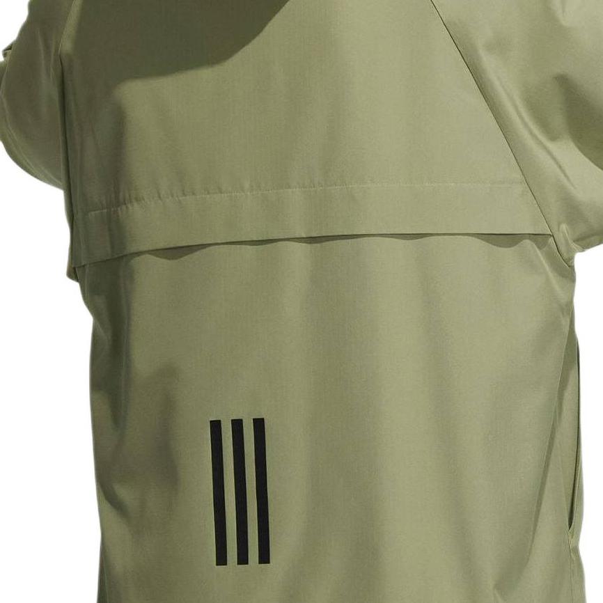 Adidas Th Warm Jacket Sports Casual Hooded Raglan Long Sleeve Jacket Men Jacket Green JI6842