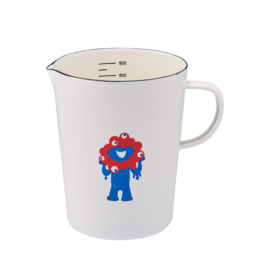 

ЭКСПО 2025 Миякумияку Эмалированный Мерный Стакан Большой YTH016 930мл Мерный Стакан Большой Эмалированный Для Смешивания Кухонный Для Приготовления Заправки Соуса Кувшин для Воды Стильный