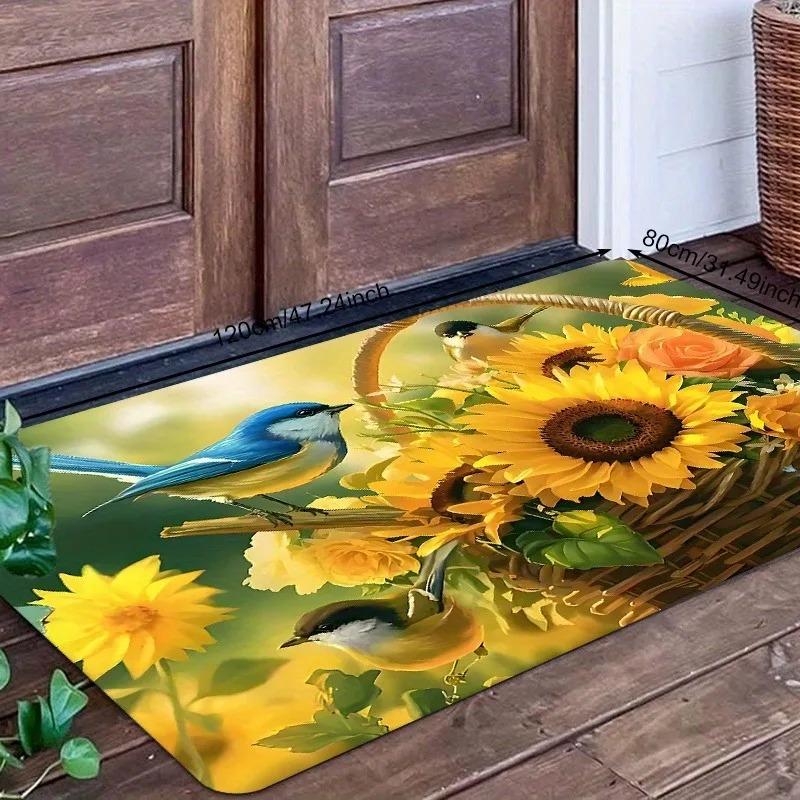 1PC Sea Turtle Pattern Kitchen Rugs Non-Slip Home Door Mats Pop Design Bathroom Rug Bath Mat Carpet for Home Sink Laundry Decor
