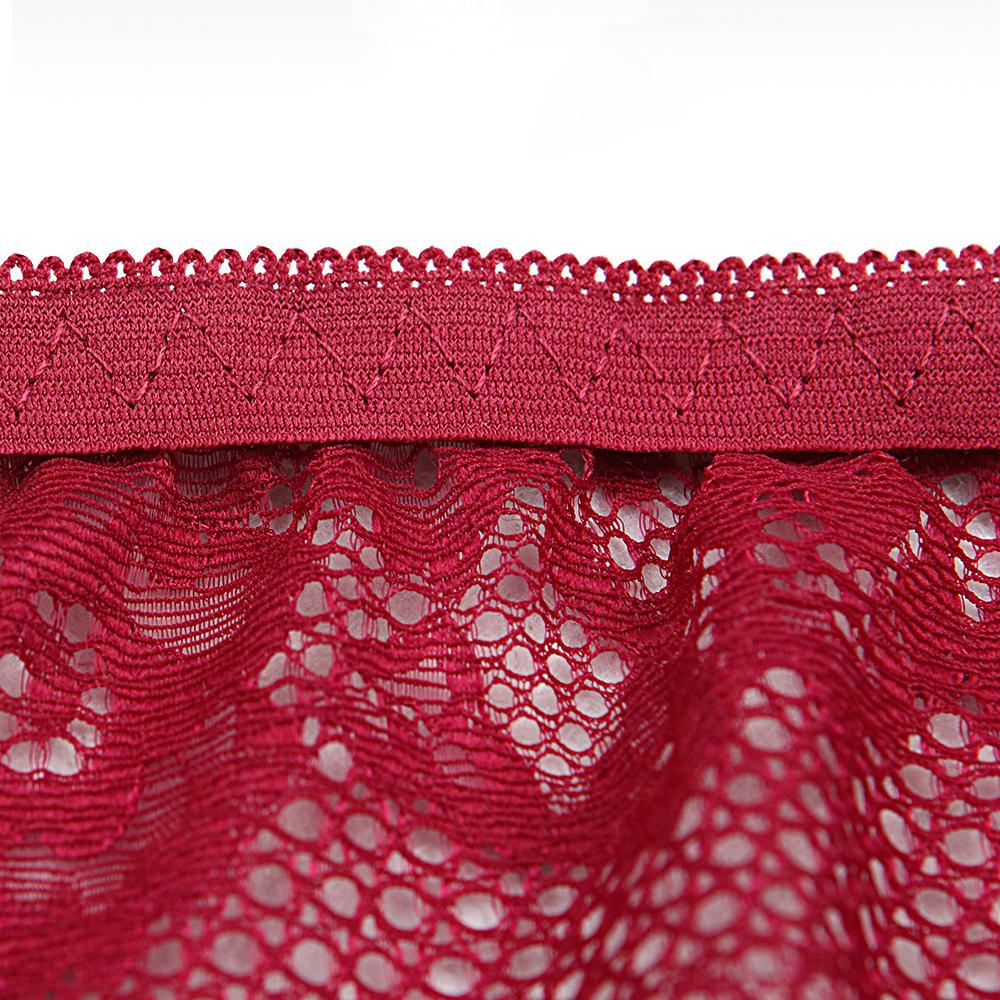 Blumen-Spitzen-G-String-Slips Damen Einfarbig Hüfttief Slips Baumwoll-Dessous Hohl-Tanga Unterwäsche Intimates