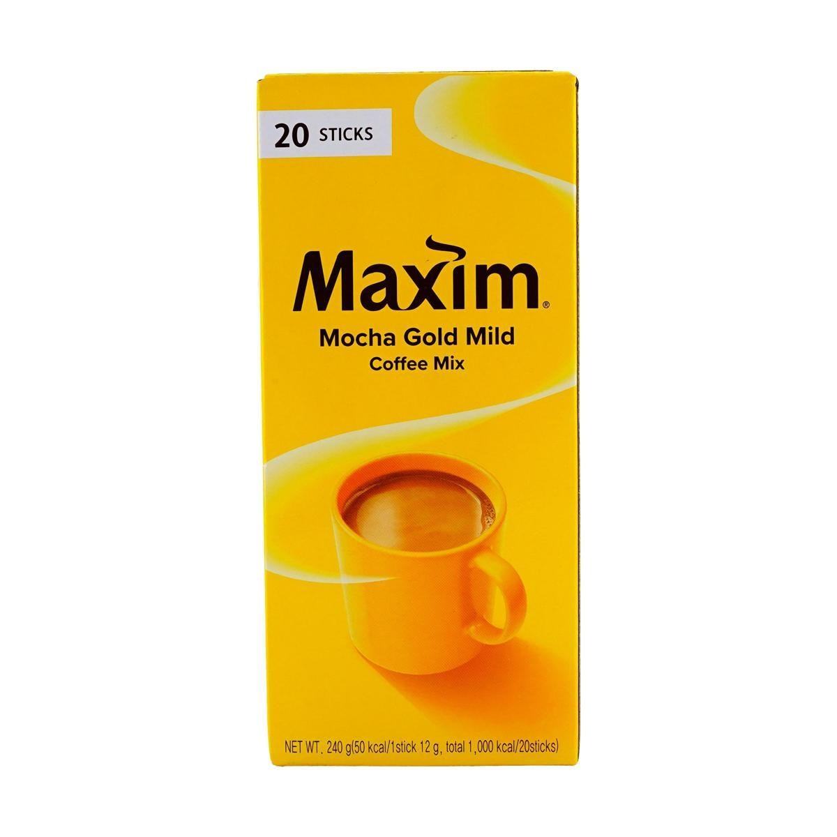 Korean Coffee Mix Maxim Mocha Gold Mild 20/50/100 Sticks / Instant Coffee sticks, Kfood, Authentic Korean Food 12g x 20 sticks