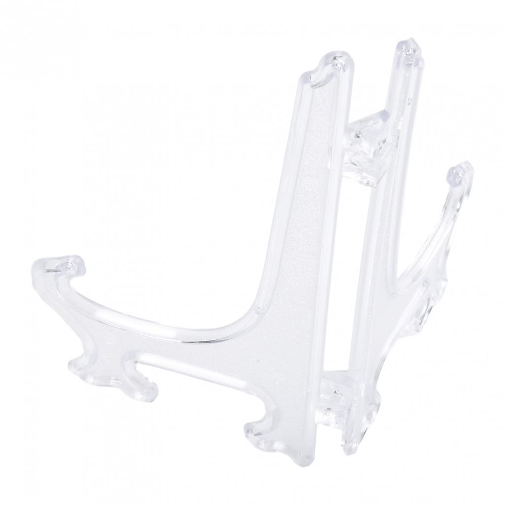 UK 5 X Plastic Display Stand Plate Easel Book Or Tablet Easels Flat Item Holders