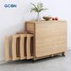 Zhigong Extendable Folding Dining Table Set for Small Apartments