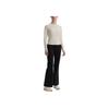 FILA Fitness Series Trendy Minimalist Solid Color Flared Casual Training Comfortable Versatile Knitted Sports Pants Women bottoms A11W541616FBK