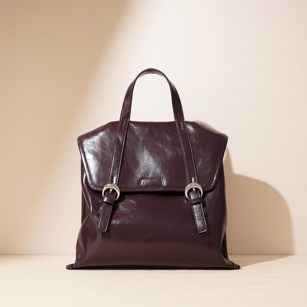 2025 Echtes Leder Vielseitige Damenmode Rucksack Handtasche